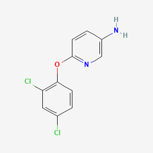 molecular formula C11H8Cl2N2O B1597424 6-(2,4-Dichlorophenoxy)pyridin-3-amine CAS No. 85686-48-2