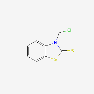 molecular formula C8H6ClNS2 B1597425 N-氯甲基-苯并噻唑-2-硫酮 CAS No. 41526-42-5