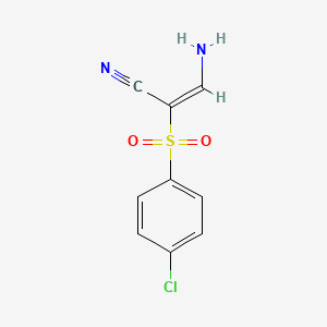 3-Amino-2-[(4-chlorophenyl)sulfonyl]acrylonitrile