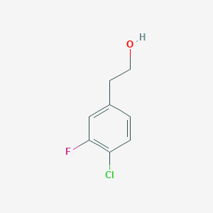 molecular formula C8H8ClFO B1597430 4-Chloro-3-fluorophenethyl alcohol CAS No. 206362-79-0