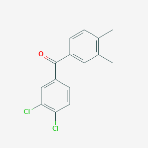 molecular formula C15H12Cl2O B1597435 3,4-Dichloro-3',4'-dimethylbenzophenone CAS No. 844885-34-3