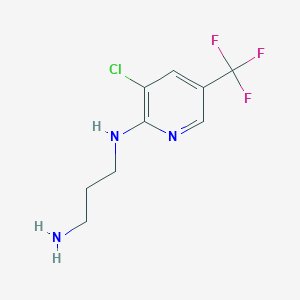 molecular formula C9H11ClF3N3 B1597440 N-1-[3-Chloro-5-(trifluoromethyl)pyridin-2-yl]propane-1,3-diamine CAS No. 465514-63-0
