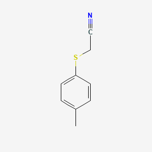 molecular formula C9H9NS B1597444 2-[(4-甲苯基)硫代]乙腈 CAS No. 21681-88-9