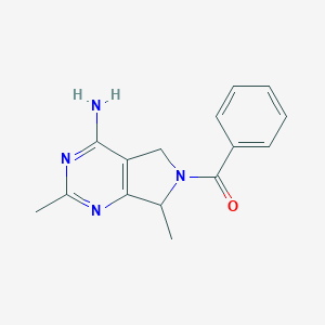 molecular formula C15H16N4O B159745 (4-Amino-2,7-dimethyl-5,7-dihydropyrrolo[3,4-d]pyrimidin-6-yl)-phenylmethanone CAS No. 1854-39-3