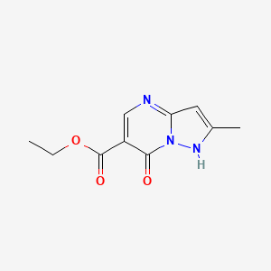 molecular formula C10H11N3O3 B1597457 Ethyl 2-methyl-7-oxo-4,7-dihydropyrazolo[1,5-a]pyrimidine-6-carboxylate CAS No. 99056-35-6