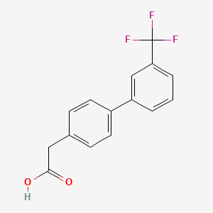 molecular formula C15H11F3O2 B1597465 2-(3'-(Trifluoromethyl)-[1,1'-biphenyl]-4-yl)acetic acid CAS No. 877607-26-6