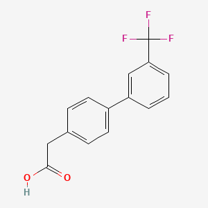 molecular formula C15H11F3O2 B1597465 4-[3-(Trifluoromethyl)phenyl]phenylacetic acid CAS No. 877607-26-6