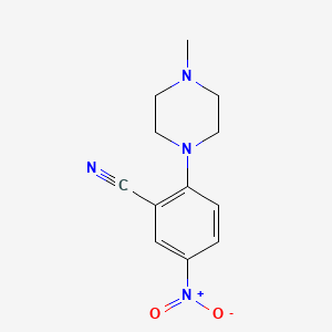 molecular formula C12H14N4O2 B1597469 2-(4-Methylpiperazin-1-yl)-5-nitrobenzonitrile CAS No. 451459-92-0