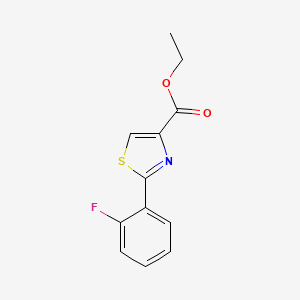 molecular formula C12H10FNO2S B1597470 Ethyl 2-(2-fluorophenyl)thiazole-4-carboxylate CAS No. 842115-87-1