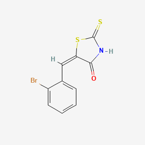 molecular formula C10H6BrNOS2 B1597473 (5E)-5-(2-bromobenzylidene)-2-mercapto-1,3-thiazol-4(5H)-one CAS No. 5503-75-3