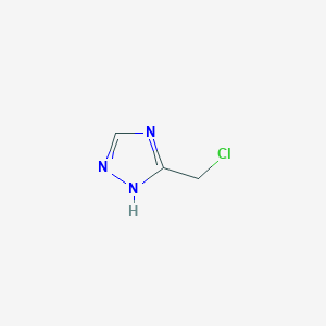 molecular formula C3H4ClN3 B1597478 3-Chloromethyl-4H-[1,2,4]triazole CAS No. 55928-92-2