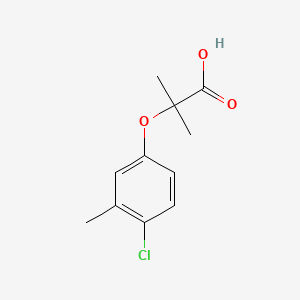 molecular formula C11H13ClO3 B1597484 2-(4-Chloro-3-methylphenoxy)-2-methylpropanoic acid CAS No. 62443-89-4