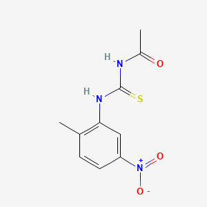 molecular formula C10H11N3O3S B1597485 N-[(2-methyl-5-nitrophenyl)carbamothioyl]acetamide CAS No. 72621-59-1