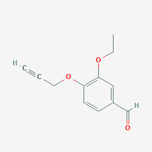 molecular formula C12H12O3 B1597486 3-乙氧基-4-丙-2-炔氧基苯甲醛 CAS No. 428847-37-4