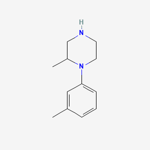 molecular formula C12H18N2 B1597490 2-Methyl-1-(3-methylphenyl)piperazine CAS No. 35947-10-5