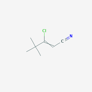 molecular formula C7H10ClN B1597496 3-chloro-4,4-dimethylpent-2-enenitrile CAS No. 216574-58-2