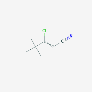 B1597496 3-Chloro-4,4-dimethyl-pent-2-enenitrile CAS No. 216574-58-2