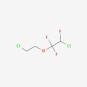 molecular formula C4H5Cl2F3O B1597498 2-Chloro-1-(2-chloroethoxy)-1,1,2-trifluoroethane CAS No. 380-45-0