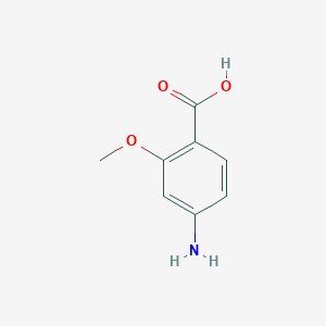molecular formula C8H9NO3 B015975 4-氨基-2-甲氧基苯甲酸 CAS No. 2486-80-8