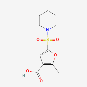 2-Methyl-5-(piperidinosulfonyl)-3-furoic acid