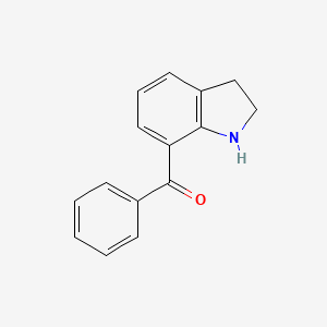 molecular formula C15H13NO B1597502 2,3-二氢-1H-吲哚-7-基(苯基)甲酮 CAS No. 33244-57-4