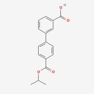 molecular formula C17H16O4 B1597507 Biphenyl-3,4'-dicarboxylic acid 4'-isopropyl ester CAS No. 728919-00-4