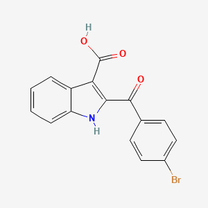 molecular formula C16H10BrNO3 B1597508 2-(4-bromobenzoyl)-1H-indole-3-carboxylic Acid CAS No. 75822-51-4