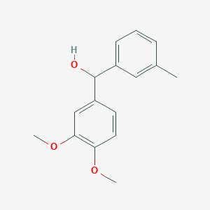 molecular formula C16H18O3 B1597521 3,4-Dimethoxy-3'-methylbenzhydrol CAS No. 844683-27-8