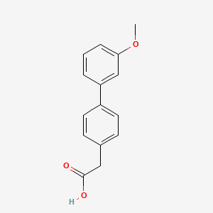 molecular formula C15H14O3 B1597526 2-(3'-甲氧基-[1,1'-联苯]-4-基)乙酸 CAS No. 669713-73-9