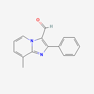 molecular formula C15H12N2O B1597530 8-甲基-2-苯基咪唑并[1,2-a]吡啶-3-甲醛 CAS No. 524724-72-9