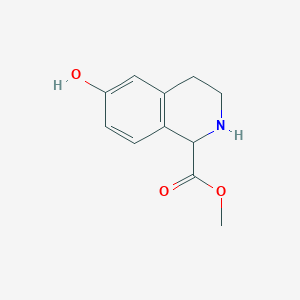 molecular formula C11H13NO3 B1597532 Methyl 6-hydroxy-1,2,3,4-tetrahydroisoquinoline-1-carboxylate CAS No. 350014-18-5