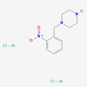 molecular formula C11H17Cl2N3O2 B1597533 1-(2-Nitrobenzyl)piperazine dihydrochloride CAS No. 827614-54-0