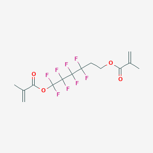 molecular formula C14H14F8O4 B1597534 [3,3,4,4,5,5,6,6-Octafluoro-6-(2-methylprop-2-enoyloxy)hexyl] 2-methylprop-2-enoate CAS No. 487048-96-4