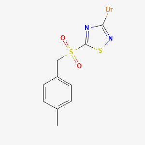 molecular formula C10H9BrN2O2S2 B1597536 3-Bromo-5-(4-methylbenzylsulfonyl)-1,2,4-thiadiazole CAS No. 494763-25-6