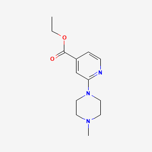 molecular formula C13H19N3O2 B1597545 Ethyl 2-(4-methylpiperazin-1-yl)pyridine-4-carboxylate CAS No. 290300-93-5