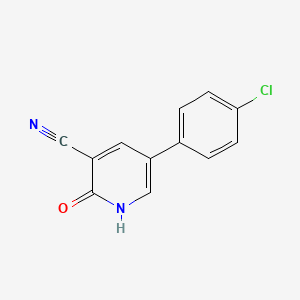 molecular formula C12H7ClN2O B1597552 5-(4-Chlorophenyl)-2-oxo-1,2-dihydropyridine-3-carbonitrile CAS No. 35982-98-0