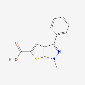 1-methyl-3-phenyl-1H-thieno[2,3-c]pyrazole-5-carboxylic acid