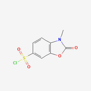 molecular formula C8H6ClNO4S B1597558 3-Methyl-2-oxo-2,3-dihydro-1,3-benzoxazole-6-sulfonyl chloride CAS No. 62522-63-8