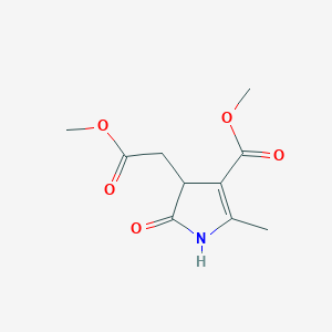 molecular formula C10H13NO5 B1597562 methyl 4-(2-methoxy-2-oxoethyl)-2-methyl-5-oxo-4,5-dihydro-1H-pyrrole-3-carboxylate CAS No. 77978-74-6