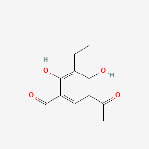 molecular formula C13H16O4 B1597563 1-(5-Acetyl-2,4-dihydroxy-3-propylphenyl)ethan-1-one CAS No. 58805-52-0