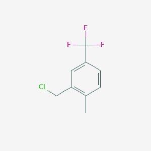 molecular formula C9H8ClF3 B1597566 2-Methyl-5-(trifluoromethyl)benzyl chloride CAS No. 225656-63-3