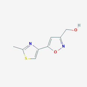 molecular formula C8H8N2O2S B1597568 [5-(2-Methyl-1,3-Thiazol-4-Yl)-3-Isoxazolyl]Methanol CAS No. 388088-79-7