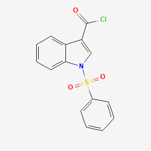 molecular formula C15H10ClNO3S B1597569 1-(Phenylsulfonyl)-1h-indole-3-carbonyl chloride CAS No. 99532-51-1