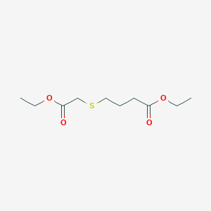 molecular formula C10H18O4S B1597572 Ethyl 4-[(2-ethoxy-2-oxoethyl)thio]butanoate CAS No. 63449-37-6