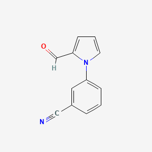 molecular formula C12H8N2O B1597574 3-(2-formyl-1H-pyrrol-1-yl)benzonitrile CAS No. 209958-45-2