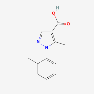 molecular formula C12H12N2O2 B1597576 5-methyl-1-(2-methylphenyl)-1H-pyrazole-4-carboxylic acid CAS No. 423768-56-3