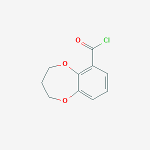 molecular formula C10H9ClO3 B1597580 3,4-dihydro-2H-1,5-benzodioxepine-6-carbonyl chloride CAS No. 66410-68-2