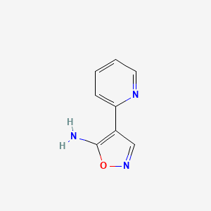molecular formula C8H7N3O B1597585 4-吡啶-2-基异恶唑-5-胺 CAS No. 499785-46-5