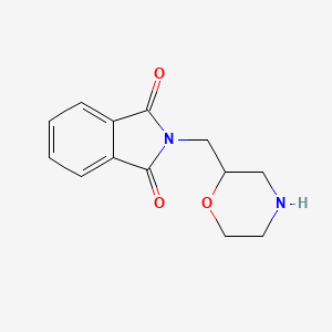molecular formula C13H14N2O3 B1597586 2-(Morpholin-2-ylmethyl)isoindoline-1,3-dione CAS No. 499771-20-9