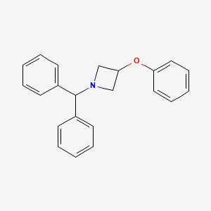 molecular formula C22H21NO B1597587 1-Benzhydryl-3-phenoxyazetidine CAS No. 82622-43-3